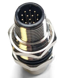 8 Channel Analog/Digital Sensor Bulkhead Connector M12 12P