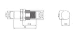 8 Channel Analog/Digital Sensor Bulkhead Connector M12 12P