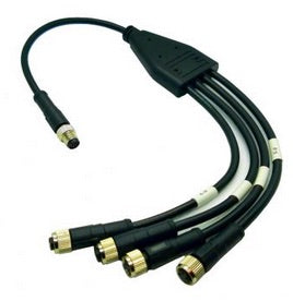 4 Channel Analog/Digital Sensor Splitter M8 8P M to M8 3P F