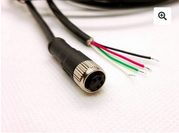 Device Power + CAN pigtail, M8 4P female to bare wires, 1M