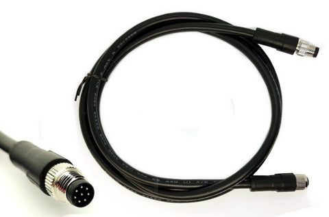 4 Channel Sensor Extension Cable, M8 8P F to M8 8P M, 2M
